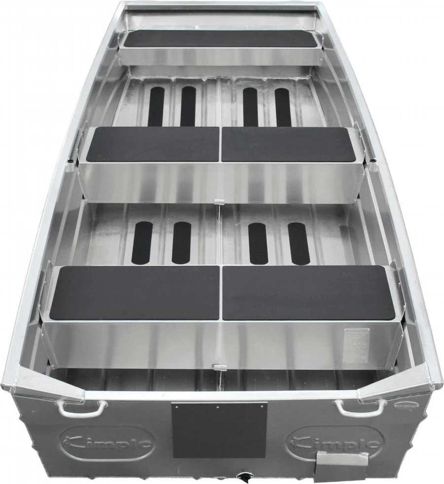 12 ft Aluminum Wide Beam Flat Bottomed Boat Back