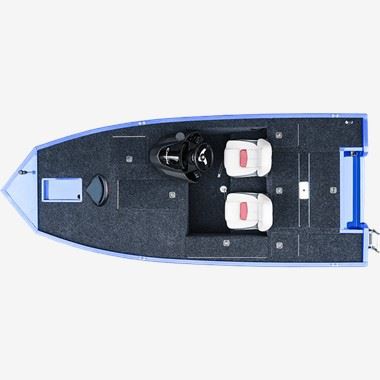 Barco baixo de alumínio de 14 pés